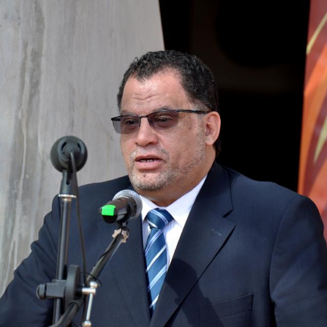 Danny Jordaan at the Royal Bafokeng Stadium